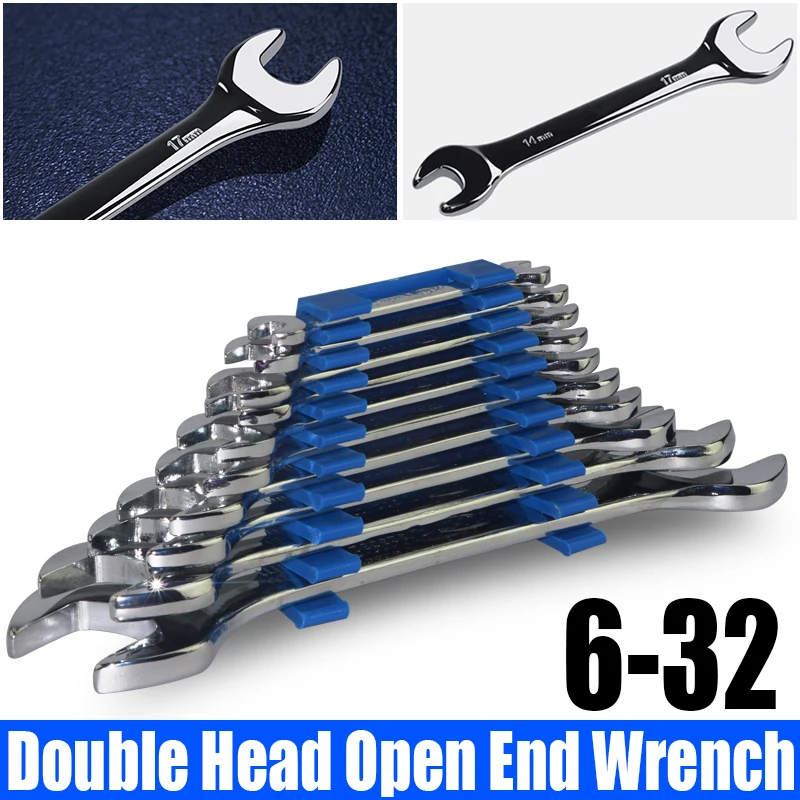 

10PCS Double Head Open End Wrench Set 6-32 Combination Wrench Hex Spanner Wrench For Hex Nuts Car Repair Tool Hardware Tool