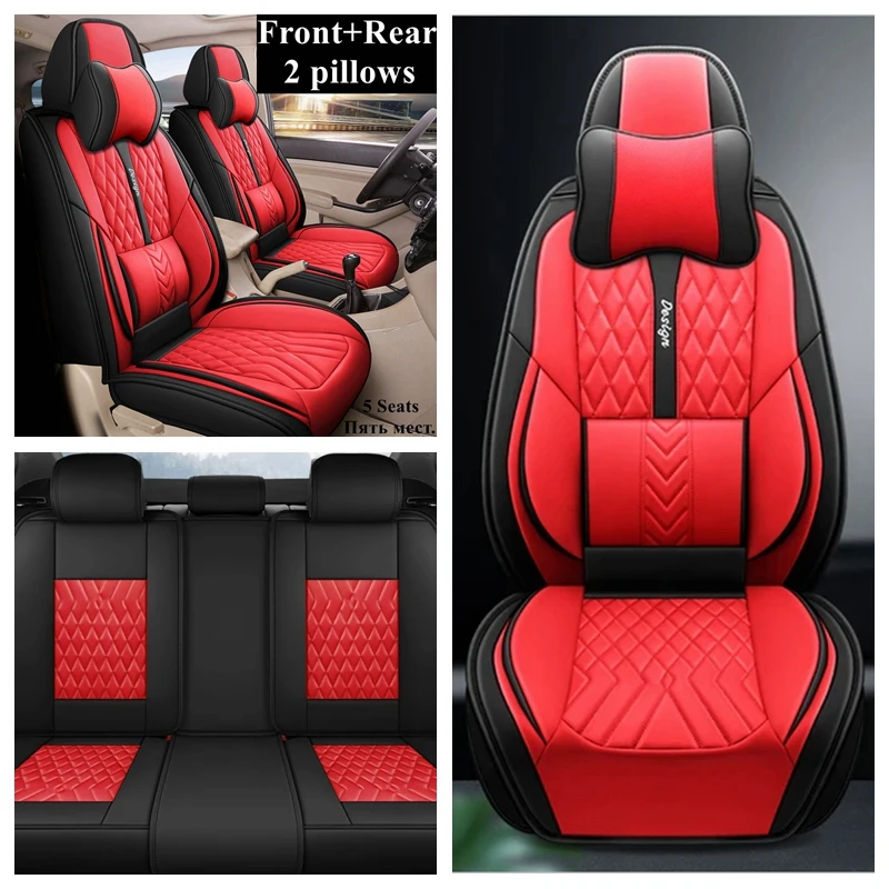 5 Seat Front+Rear Leather Car Seat Cover Set for Seat Altea Arona Ateca Exeo Ibiza IBL IBX Leon Toledo Automobiles Seat Covers