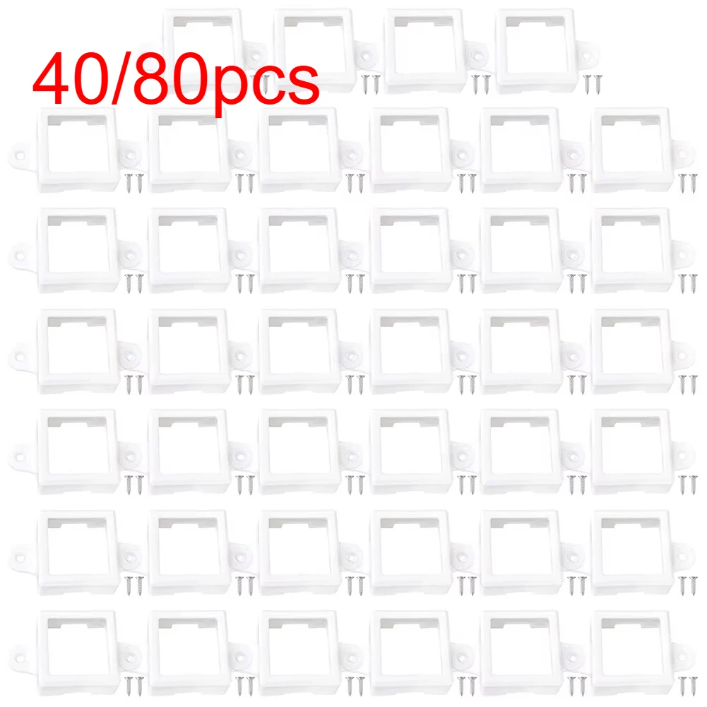 

40/80Pcs Festival Light Clips for Outdoor Decoration Compatible with GOVEE H705 Lampshade for Christmas Courtyard Atmosphere