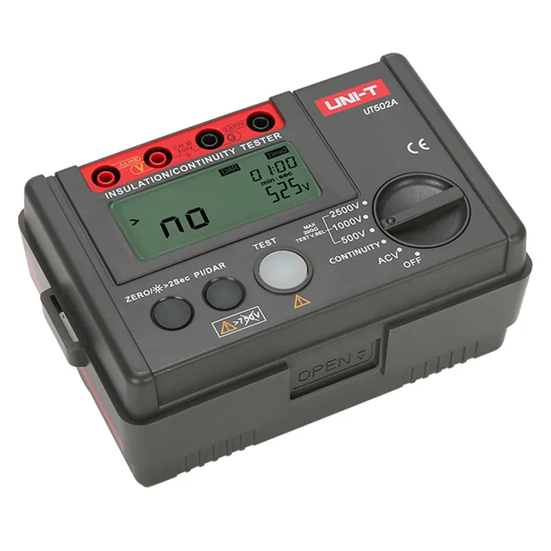 UT501A Tester di resistenza di isolamento 1000V Megohmmetro 5GΩ Ohm Meter Ohmmetro digitale professionale Megometro elettrico