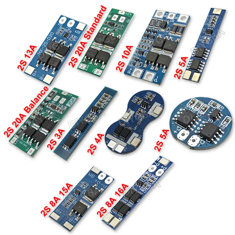 2S 3A 4A 5A 8A 10A 13A 20A 18650 scheda di protezione della batteria al litio/scheda BMS Standard/Balance igmonrq 7.4V 8.4V modulo agli ioni di litio