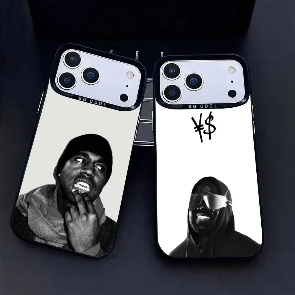 

Singer Kanye West Ye Phone Case For iPhone17, 16,15,14,13,12 Pro Max Black Candy Matte Shockproof Cover