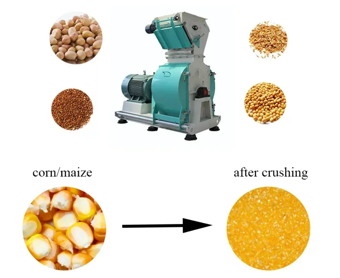 Wood/Rice Husk/Forest and Agriculture Plants Crushing Machine Hammer Mill