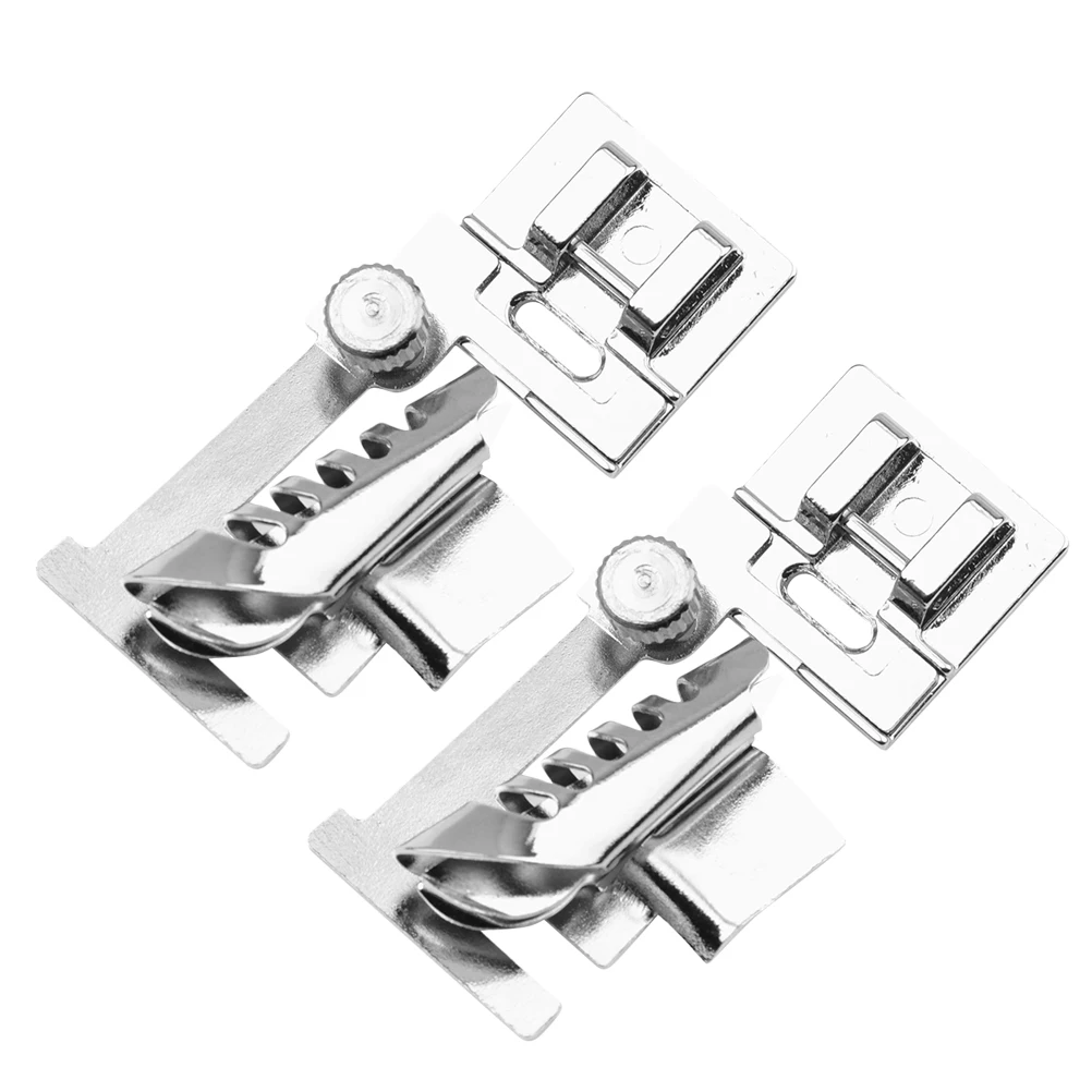 

2Pcs Sewing Machine Presser Foot Rolled Accessories Presser Foot Set Crimping Foot Set for Low Sewing Machine Baby Lock
