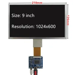9 Inch DIY Multipurpose LCD Display Screen Monitor Driver Board Control Mini HDMI-Compatible For Raspberry Pi Banana Pi PC