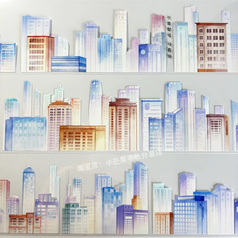

Journal Washi Pet Tape Sample High-rise Buildings And Landscapes Modern Streets Antique PET scrapbooking Flow Hemp Sticker G