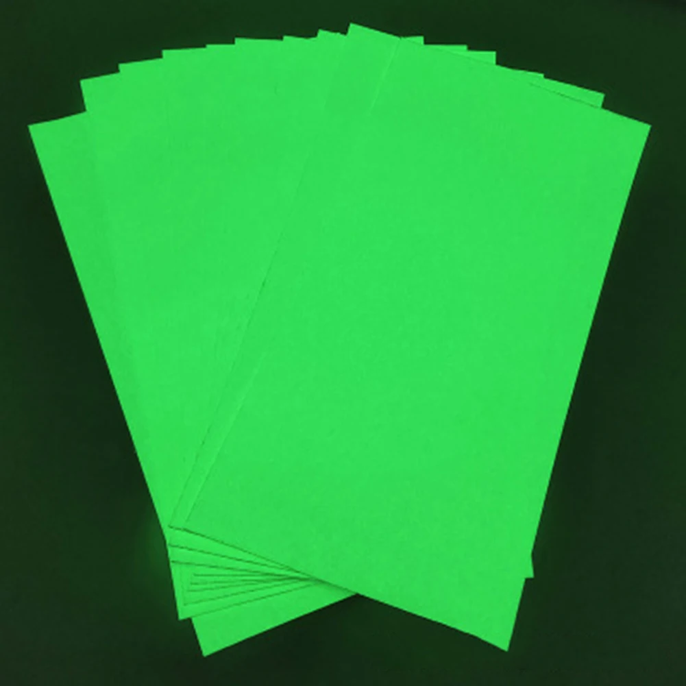 Set of 5 Luminous Bait Stickers 20x10cm for DIY Fishing Lure Tape Replacement Suitable for Freshwater Spoons and Flashers