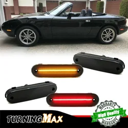 자동차 LED 전면 후면 범퍼 사이드 마커 조명 Mazda Miata 1990-1997 & MX-5 1999-2005 방향 지시등 주차 조명 12V