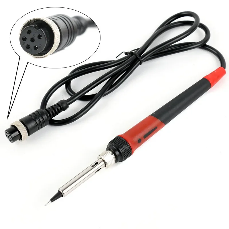 Soldering Station Electric Soldering Iron Handle Ceramic Heater Hot Air Gun Handle Accessories For 8586D 8586