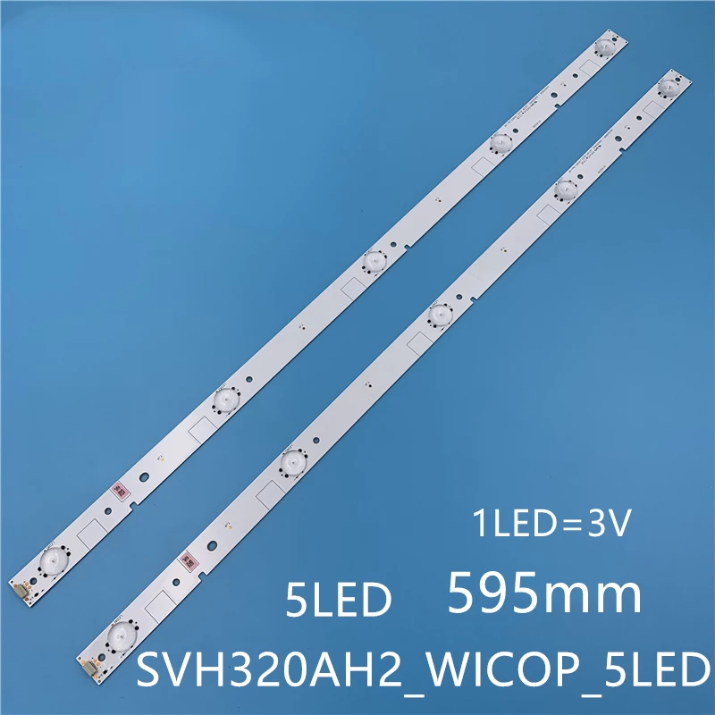 LED 백라이트 스트립, LED 램프 5 개, 32 인치 TV용, LED32EC260JD LED32K20JD SVH320AG8/SVH320AH2_WICOP_5LED, 594mm