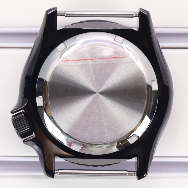 42mm PVD-Uhrengehäuse mit schwarzem Ring und Lünette, Saphirglas für Modifikationen SKX007 NH35 NH36, massives Edelstahlgehäuse, Ersatzteile – Detail 8