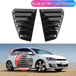 2Pcs Car Rear Window Shutter Cover Trim Window Louver Side Vent Trim For GOLF 7 GOLF 7.5 MK7/7.5 GTI GTD R 2014-2019 Accessories