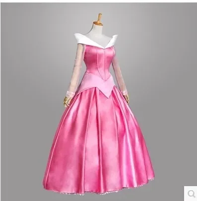 Pink Princess Dress  Adult Fantasy Role Playing Halloween Women's Blue Fantasy Performance Dress