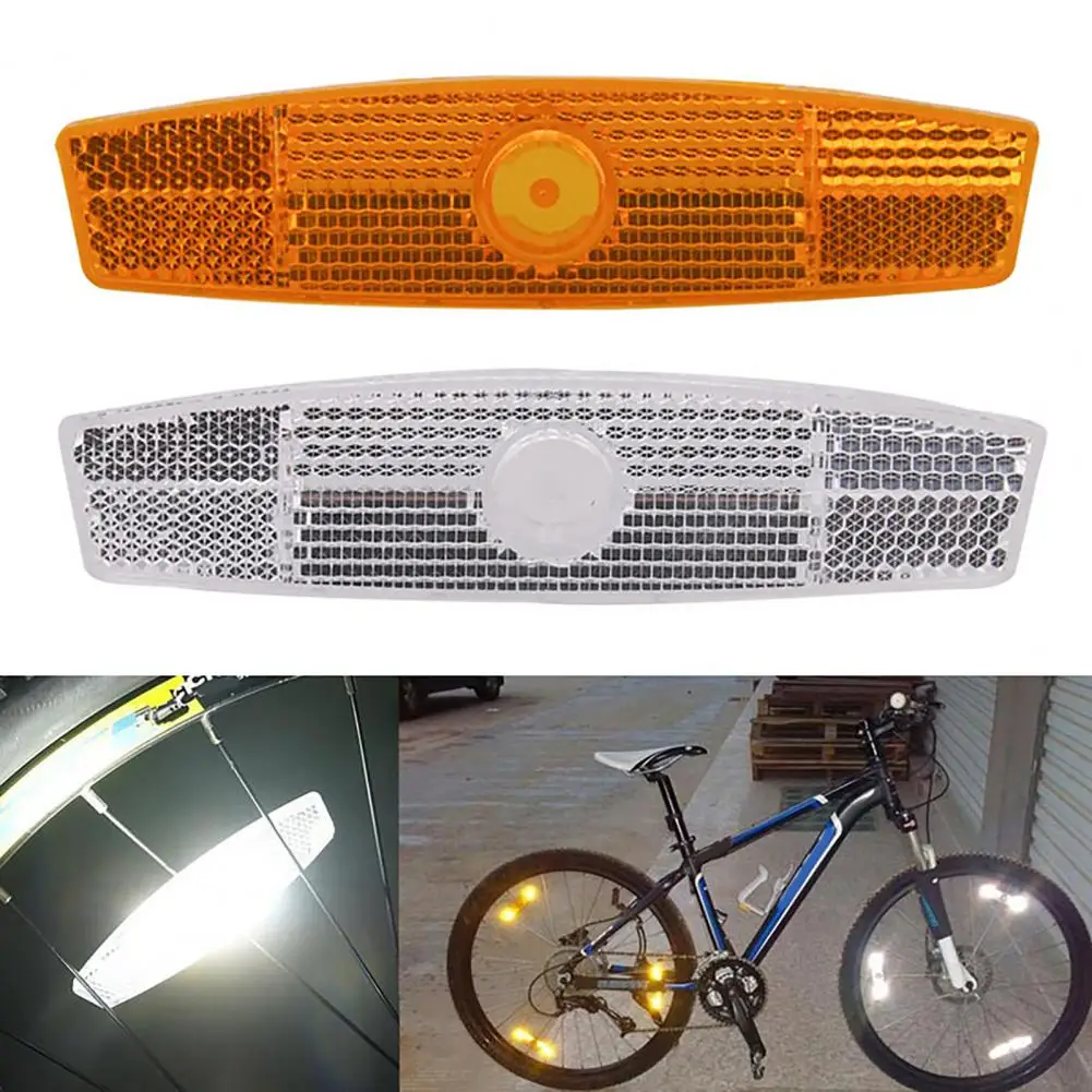 Plastic Wheel Rim Reflector Stable High Strength Spoke Warning Reflector Anti Rust Spoke Warning Reflector for Cycling