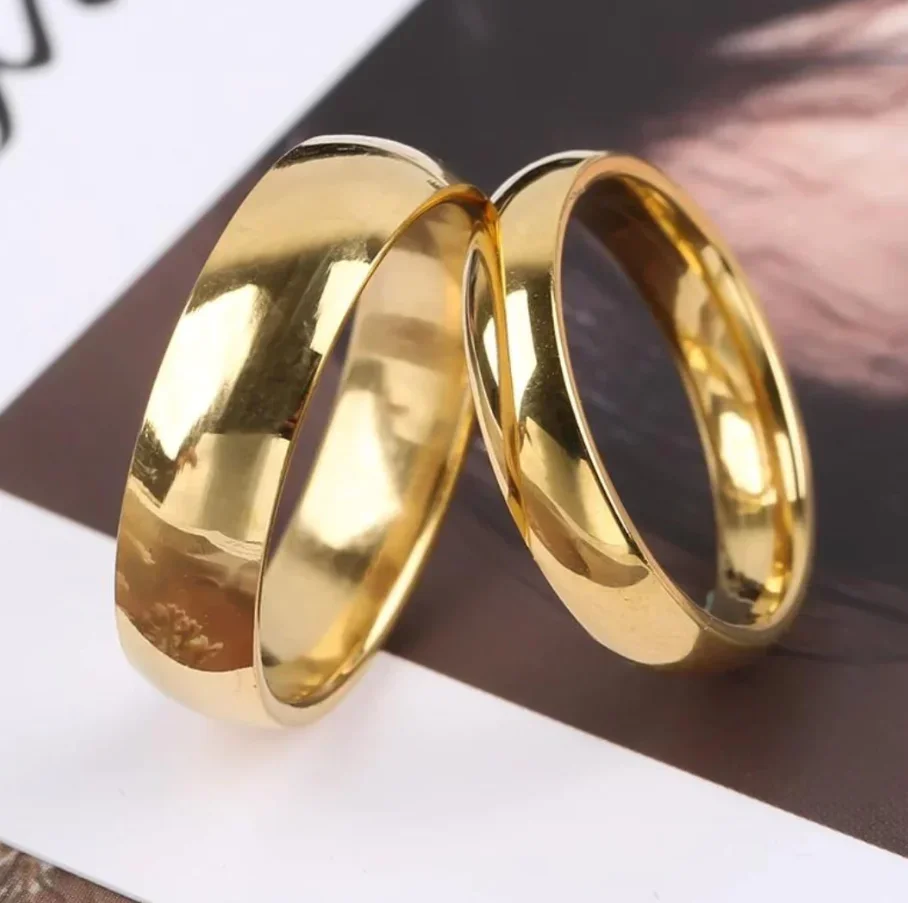 Fashion New Minimalist Gold Color Hoop Ring For Women Jewelry 2023 Custom Jewelry