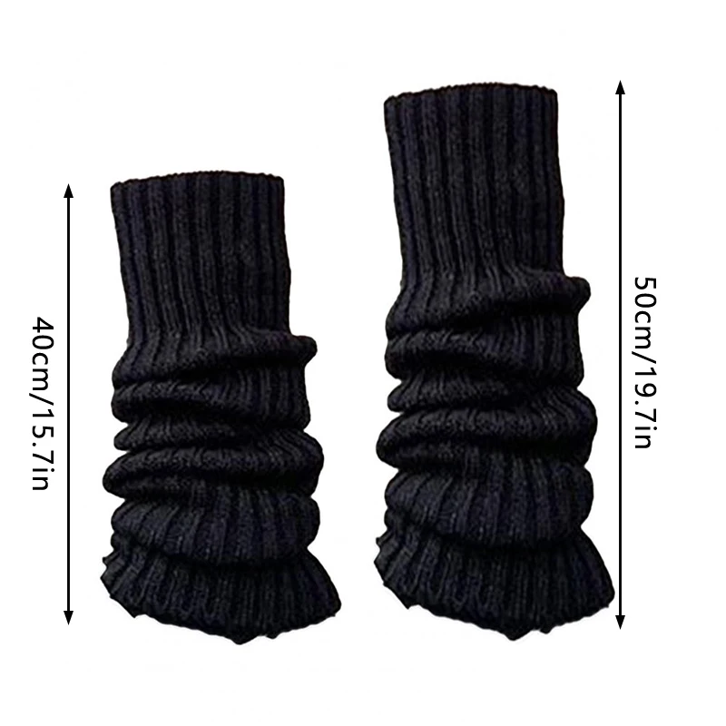 Lolita Beinlinge Frauen lange Socken Wolle gestrickt Fuß abdeckung Arm wärmer Herbst Winter Häkeln Haufen Socken Stiefel Manschetten Strümpfe