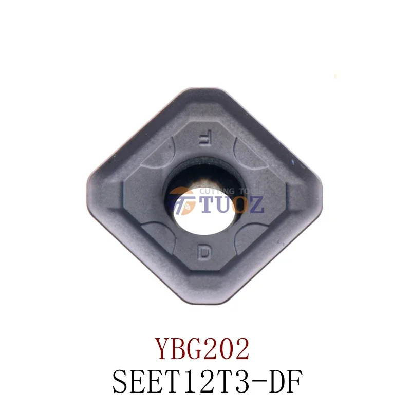 

100% Original SEET12T3-DF YBG202 Milling Carbide Insert Lathe Milling SEET 12T3 DF CNC Tools Milling Cutter