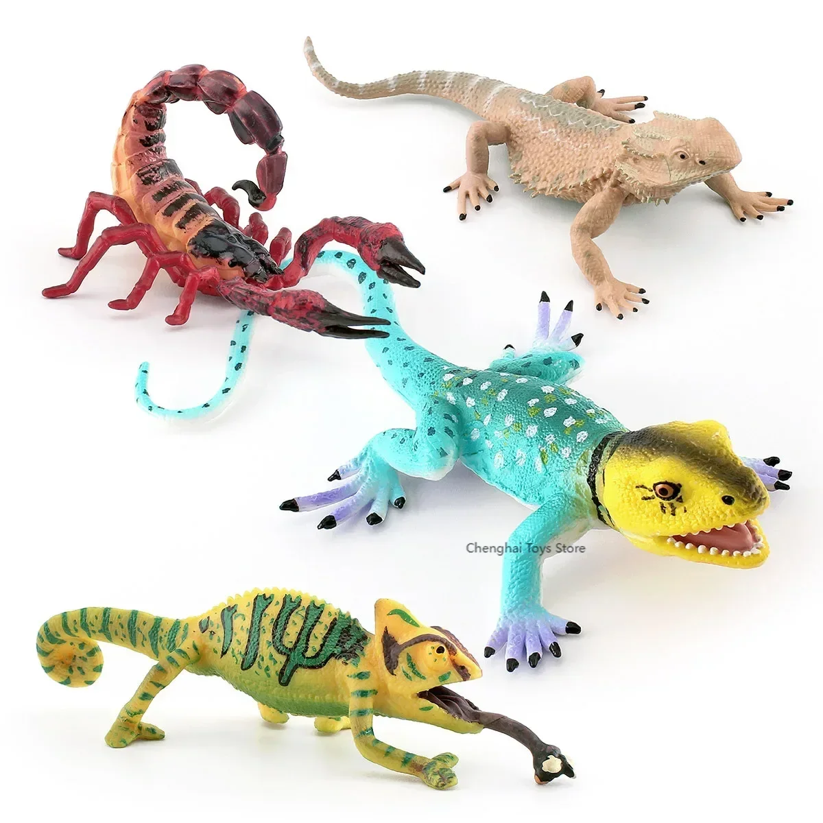 Simulated Amphibian Reptile Chameleon Lizard Scorpion Squirrel Lizard Teasing Desktop Decoration Model