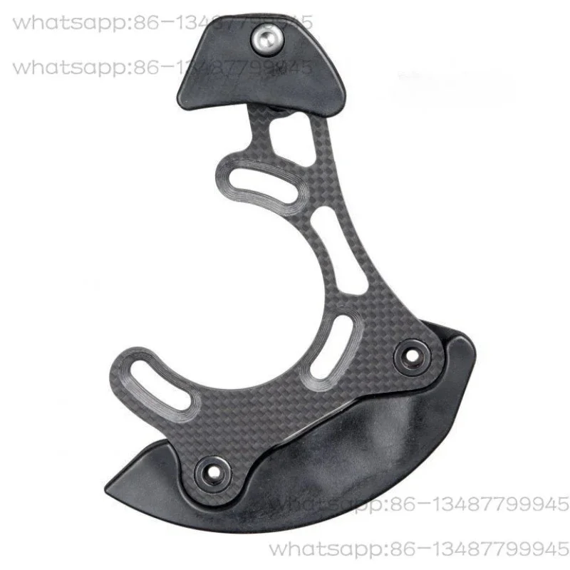 Mountain Bike Chain Guide 26-32-38T, Carbon Aluminum Alloy Backplate MTB Single Speed Chain Protector