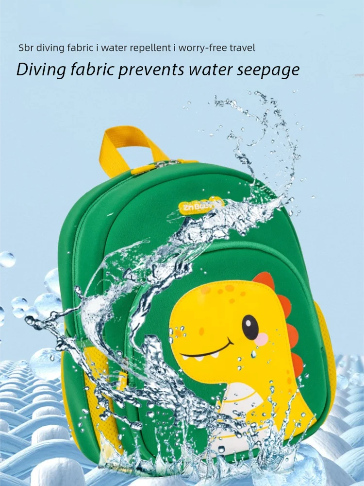 حقيبة ظهر جديدة على شكل ديناصور لأطفال رياض الأطفال - حقيبة كتب صغيرة كرتونية لطيفة مع أشرطة كتف بمقبض علوي خفيفة الوزن ومقاومة للماء #6