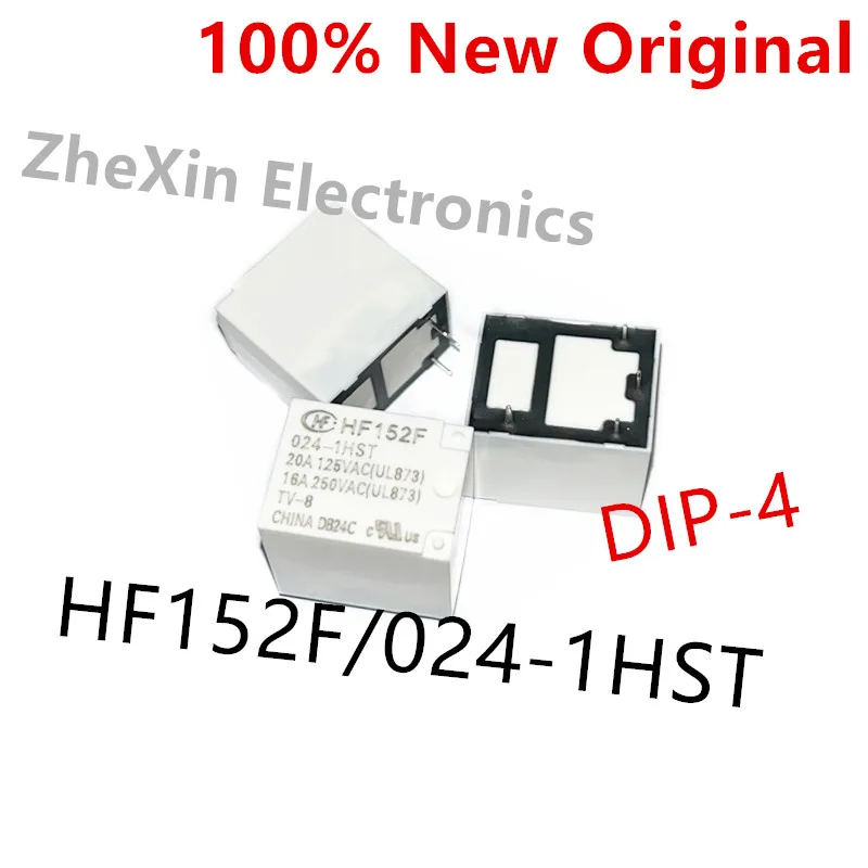 10PCS/Lot  HF152F/012-1HST 、HF152F/024-1HST 、HF152F/005-1HST  DIP-4  New Original Power Relay   HF152F-012-1HST 、HF152F-024-1HST