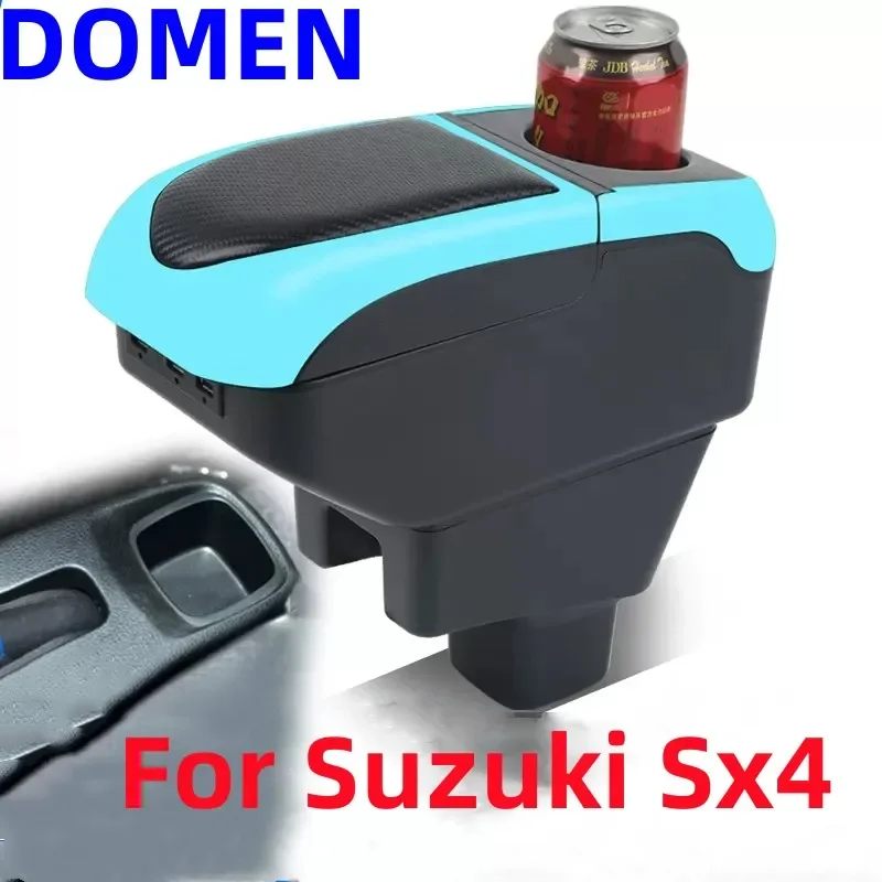 

For Suzuki SX4 armrest box For Suzuki SX4 car armrest box Internal modification USB cup holder Car Accessories