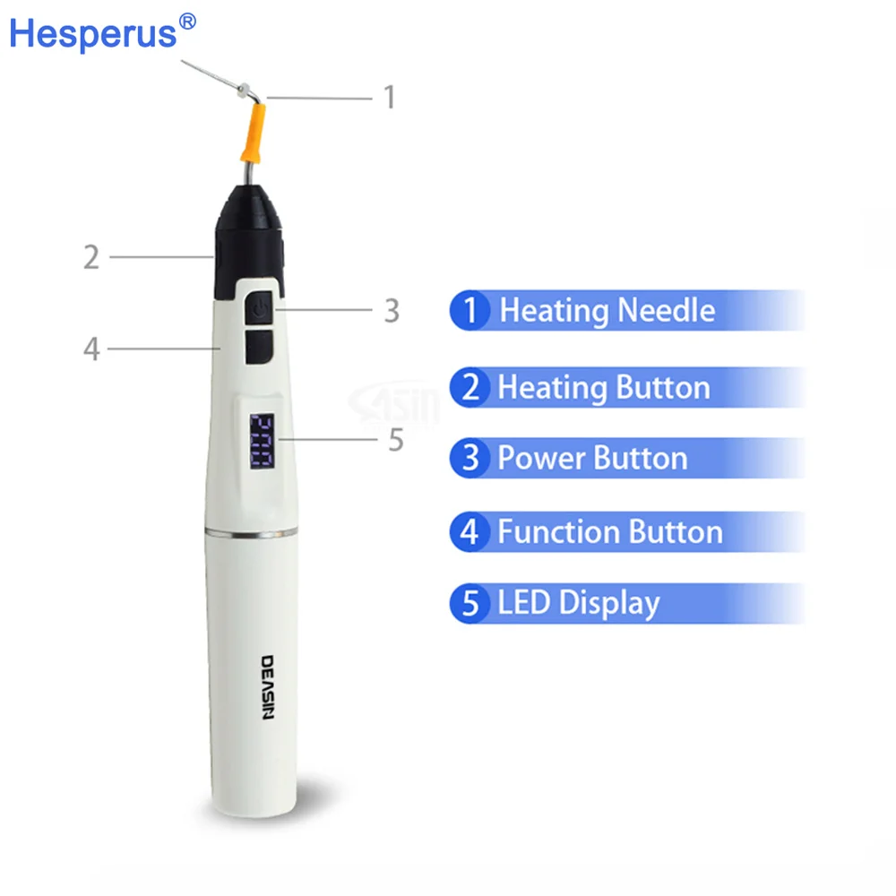 de ntal Wireless Endo Obturation Pen Root Cannal Heating Plugger For Tooth Treatment dent istry Tools Tips Equipment