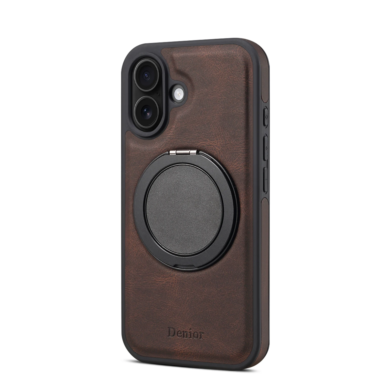 Handyhülle 360 ° Drehbarer Ständer mit Kunstleder-Ringverschluss für iPhone 18 Pro Max 17 Air 16 Plus 15 14 13 12 – Detail 26