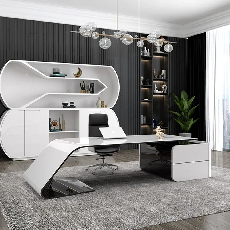 Desk Work Simple Computer Height Executive Desk Writing Asthetic Escritorios