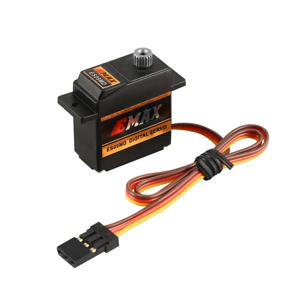 Original EMAX ES09MD Metal Digital Servo 14.8g Waterproof Servo with Gears for RC Car Helicopter Boat Airplane Accessories