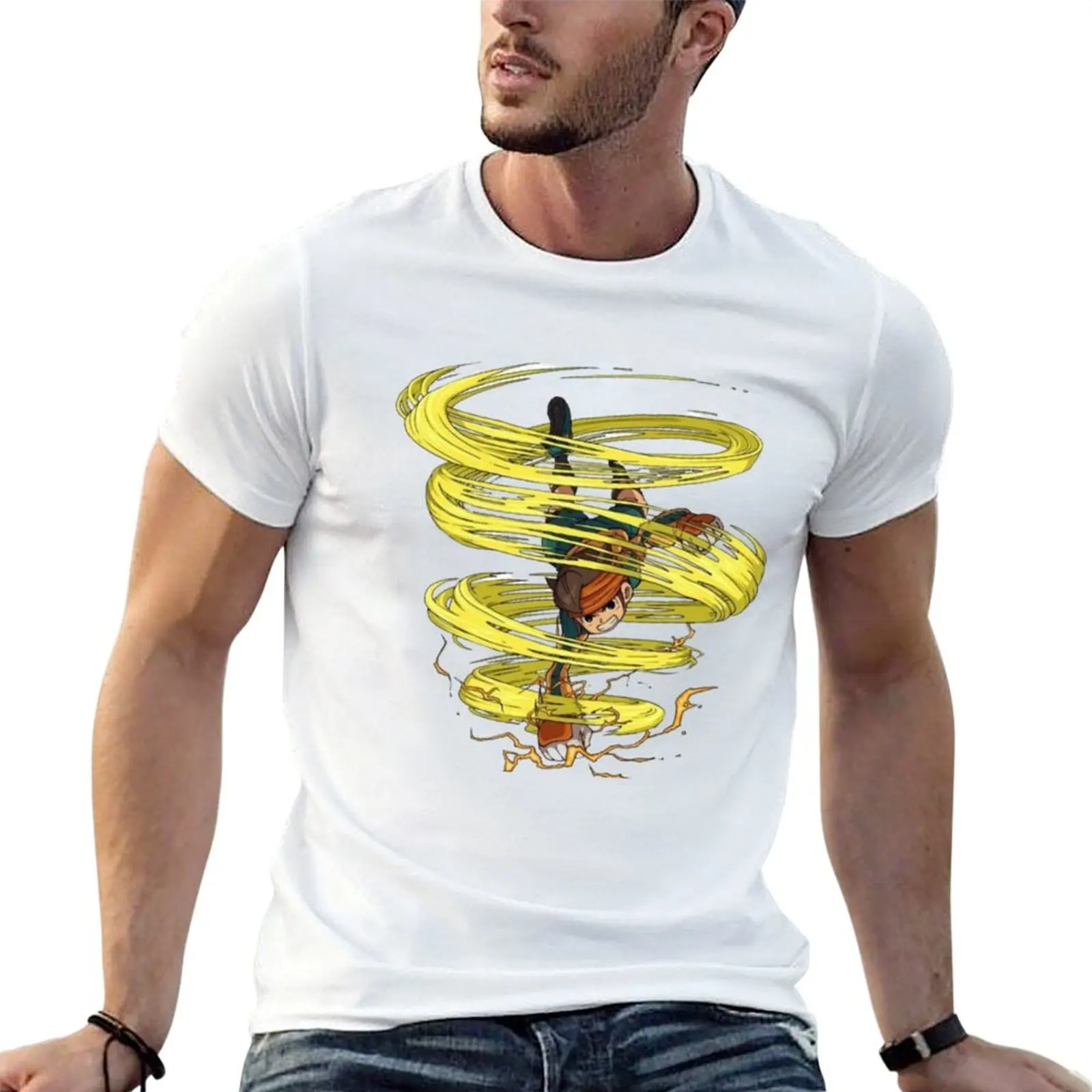 Inazuma Eleven : Axel Blaze (gouenji) fanart ! T-Shirt Basic Simple Casual Short Sleeve Tee