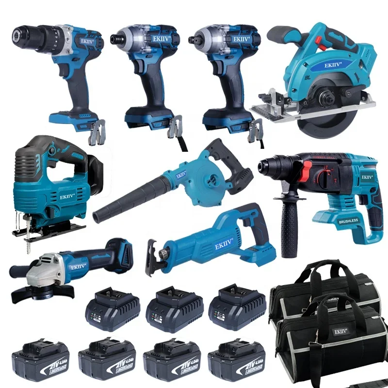 Cordless Electric Power Drills Hand Held Portable Screwdriver Cordless Drill Machine Power Tools Sets