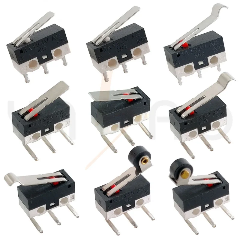 Micro Switch with Roller Curved Foot Handle Micro Switch Mouse Switch Small Limit Micro Switch Automotive