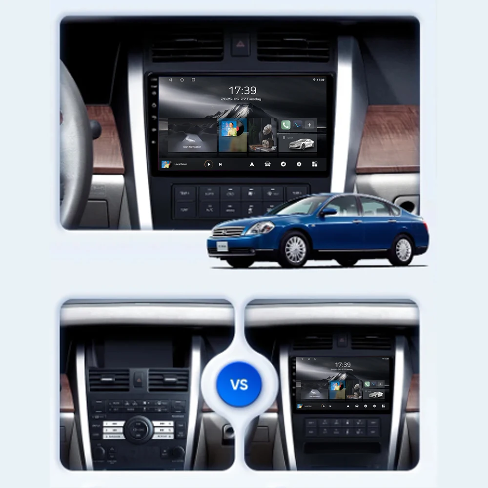 Android Auto For Nissan Teana J31 230JK SM5 2003-2008 Car Radio Player Autoradio Stereo Navigazione Video GPS HDR QLED No 2Din