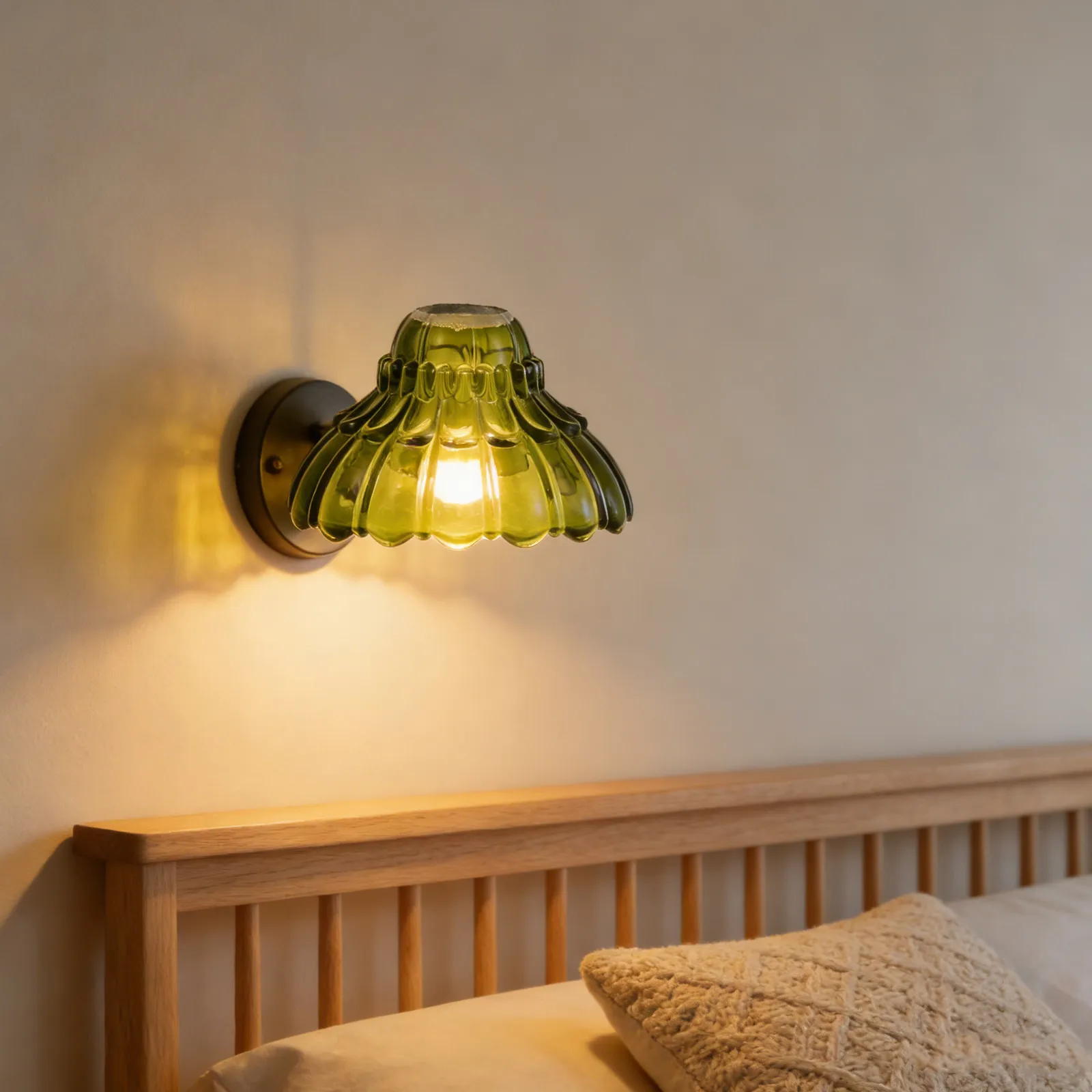 Glass Lampshade Flower Style Replacement - Bell Shaped Floral Pendant Lamp Shade Compatible with Table Floor Chandelier 4.2cm