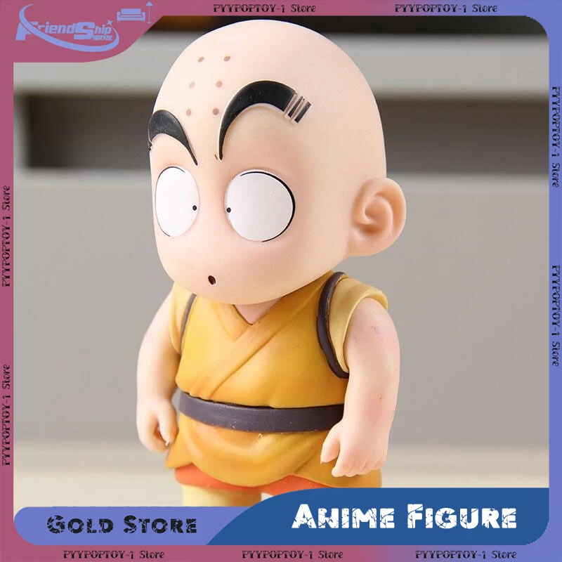 

Сон Гоку Аниме Фигурка Dragon Ball Z Q Версия Krillin Фигурка Бесконечное детство Гоку Статуя из ПВХ Модель Коллекция Игрушка в подарок