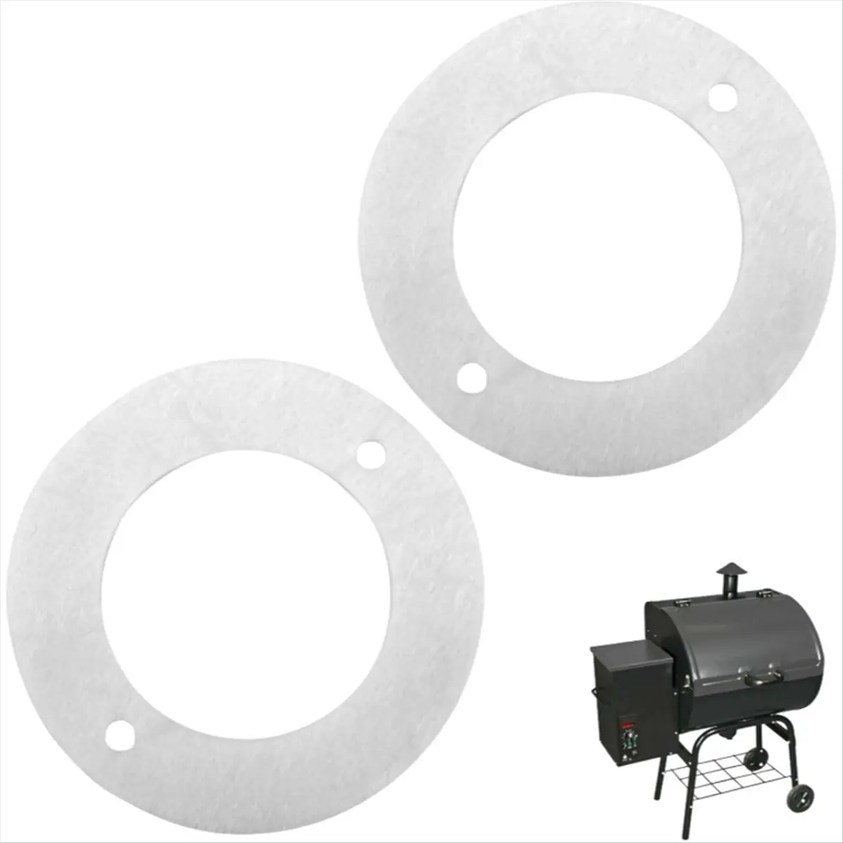 2pcs Chimney Insulation Wool Replacement Parts for and and Pellet Grills