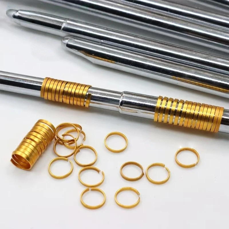 DIY Multi-Function Wire Wrapping Rod, 5-Segment Stainless Steel Wire Coiling Tool for Handmade Jewelry Making