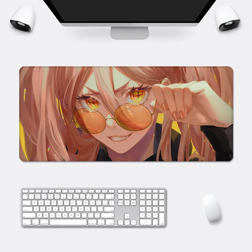 Chainsaw Man Mousepad HD Printing Computer Gamers Locking Edge Non-slip Mouse Pad XXL90x40cm Keyboard PC Desk Pad
