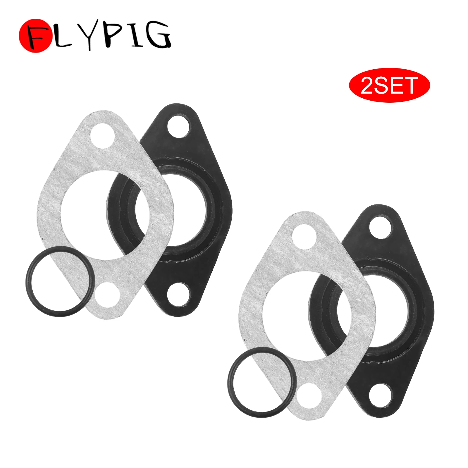 2Sets PZ20 20mm Carburetor Intake Manifold Pipe Gasket Spacer Seal for Chinese 50cc 70cc Engine XR SSR KLX CRF Dirt Pit Bike