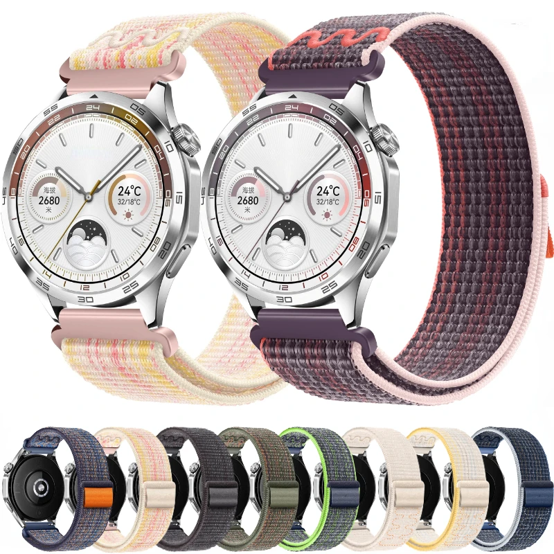 

20mm 22mm Nylon Loop Strap For Huawei Watch GT4/3/2 Pro Needlework Wristband Bracelet Samsung Watch 6 5 4 3 Amazfit GTR/GTS Band