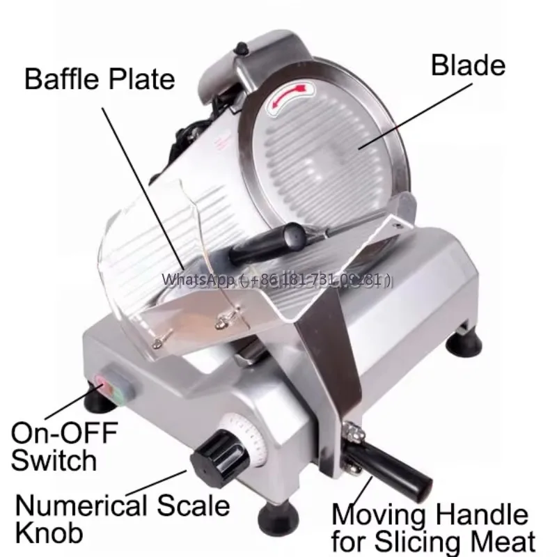 SM300A Semi-Automatic Commercial Electric Meat Slicer Machine for Sale