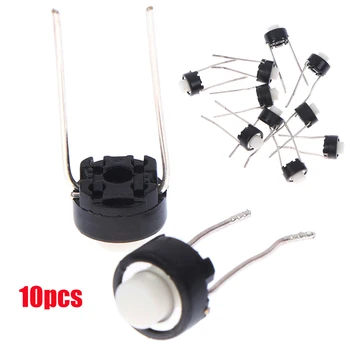 10pcs מיני מיקרו מגע לחצן לדחוף מתג 4 סיכה on/כיבוי מפתחות לטבול 6 x5mm מיקרו אביזרים מתג