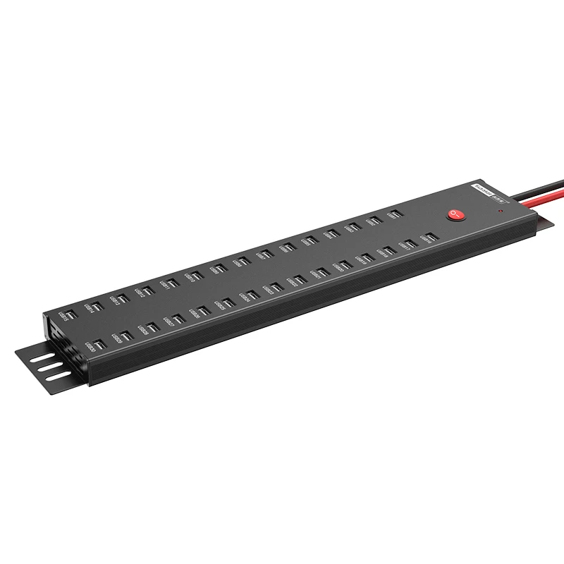 Sipolar A-812 30 Port USB Hub 300W High Power USB Charging Station 30 Ports Wholesale USB 2.0 Hub Splitter for Multiple Phones