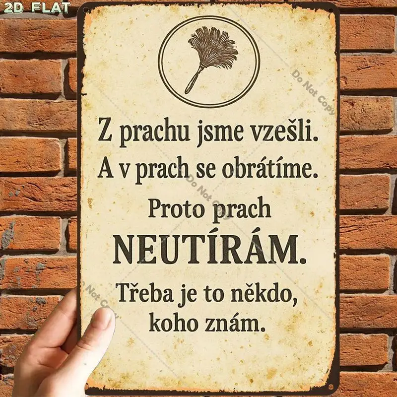 2D Flat,1pc,Retro VintageVintage Cleaning Reminder SignMetal Tin Sign, Pre-Drilled Holes, Suitable for Indoor, Toilet Decoration