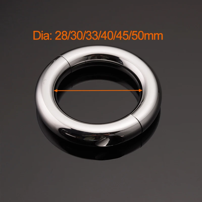 Heavy Penis Ring Physiotherapy Metal Cock Glans Rings Male Erection Dick Ring Men Time Delay Ring 28mm 30mm 33mm 40mm 45mm 50mm