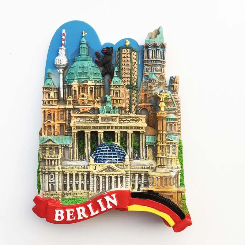 Europe Germany Berlin Heidelberg Hamburg Koln Fridge Magnets Tourism Souvenir Refrigerator Magnetic Sticker Collection