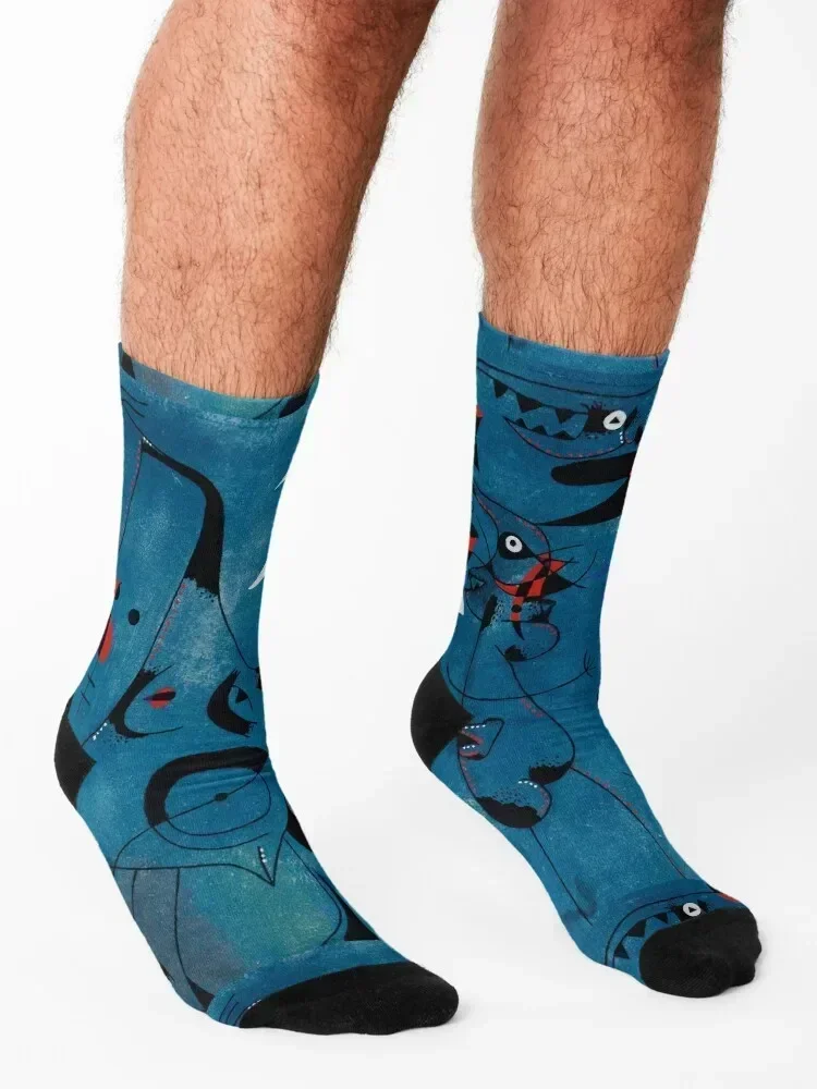 Joan Miro Constellation Print Socks Stockings cool sport Hiking boots Men's Socks Women's