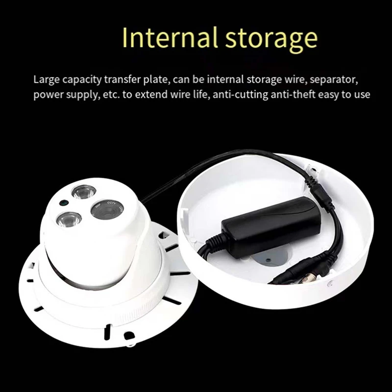 L-Shaped Universal Pendent Hemispherical Camera Bracket Dome Camera Ceiling Mount Aluminum Alloy Mount Bracket