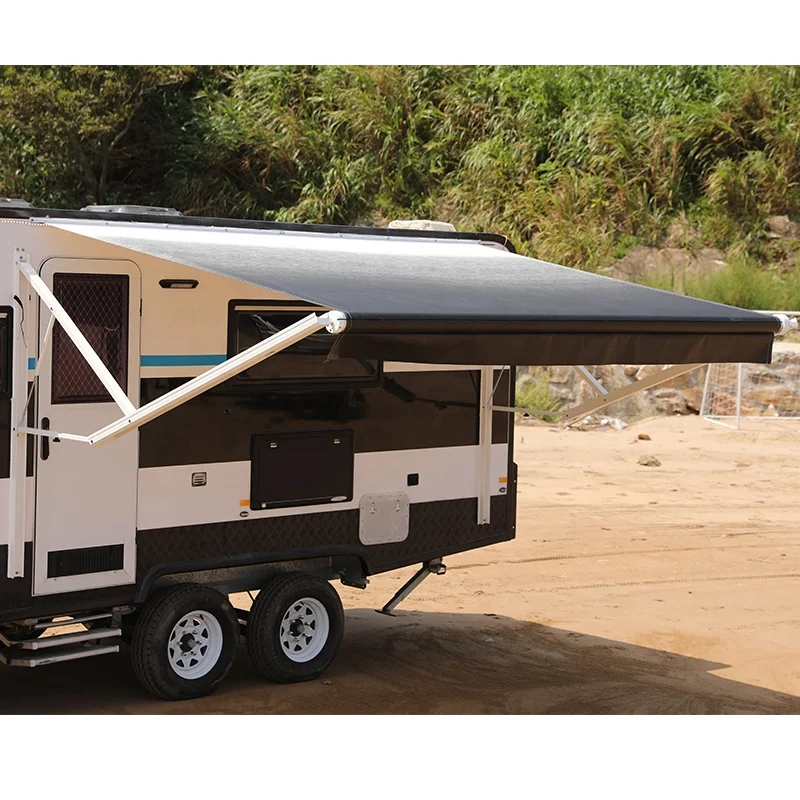 Motorized Power Rv Camper Caravan Trailer Awning With Camper Replacement Fabric